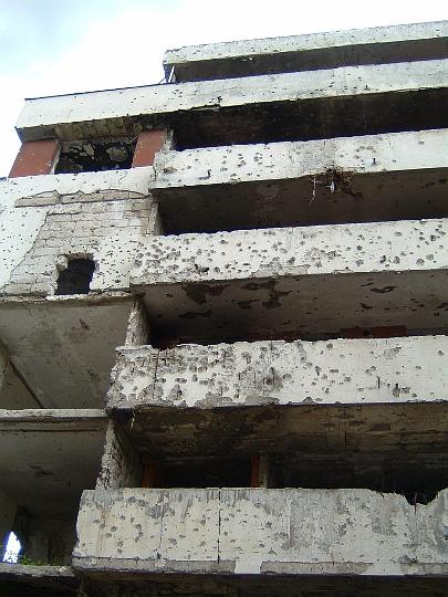 Sarajevo-Shelled Building 2.JPG